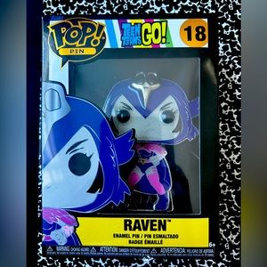 Unopened Funko Pop Teen Titans Go! Pin Raven